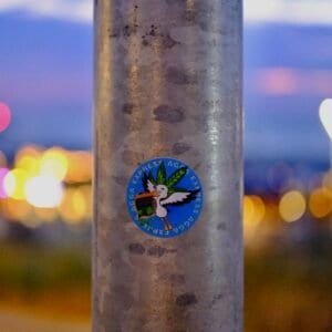 Agga Express Stork Logo Sticker