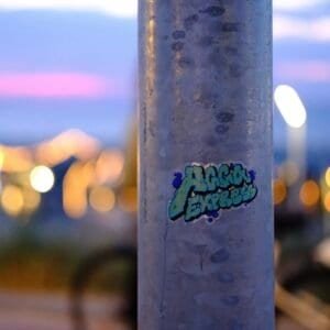 Agga Express Holographic Sticker